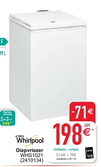 Cora Diepvriezer aanbieding