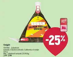 Delhaize Onigiri aanbieding