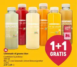 Delhaize Limonade of groene thee aanbieding