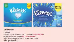 Delhaize Zakdoeken aanbieding