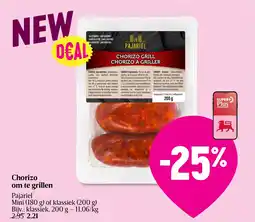 Delhaize Chorizo om te grillen aanbieding