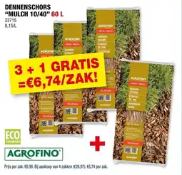 Hubo Dennenschors "mulch 10/40" aanbieding