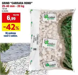 Hubo Grind "carrara rond" aanbieding