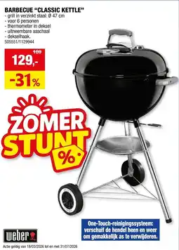 Hubo Barbecue "classic kettle" aanbieding