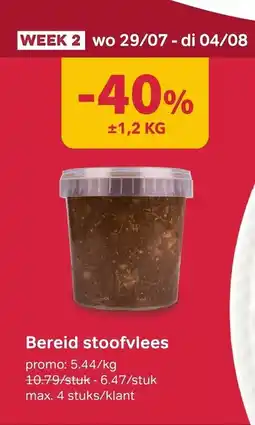 Bon Ap Bereid stoofvlees aanbieding