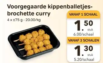 Bon Ap Voorgegaarde kippenballetjes- brochette curry aanbieding
