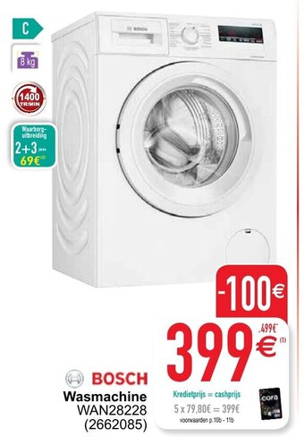 Cora Wasmachine aanbieding