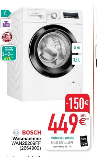 Cora Wasmachine aanbieding