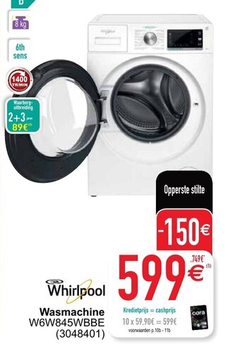 Cora Wasmachine aanbieding