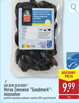 ALDI Golden seafoodⓡ Verse Zeeuwse "Goudmerk" mosselen aanbieding