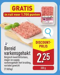 ALDI Bereid varkensgehakt aanbieding