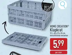 ALDI Home creationⓡ klapkrat aanbieding