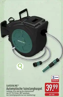 ALDI Gardenline Automatische tuinslanghaspel aanbieding