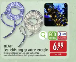 ALDI Belaviⓡ ledlichtslang op zonne-energie aanbieding