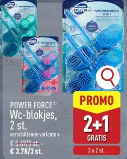 ALDI Power force® Wc-blokjes, 2 st. aanbieding