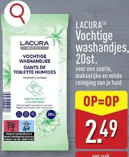 ALDI Lacura® Vochtige washandjes, 20st. aanbieding