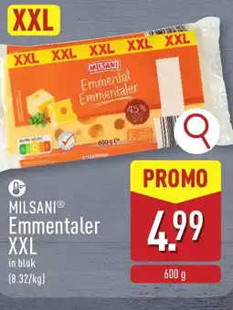 ALDI Milsani Emmentaler XXL aanbieding