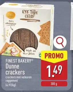 ALDI Finest bakery Dunne crackers aanbieding