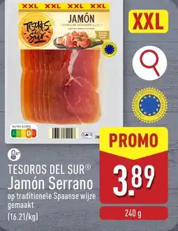 ALDI Tesoros del surⓡ Jamón Serrano aanbieding