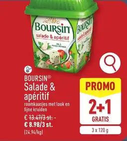 ALDI Boursin Salade & Apéritif aanbieding