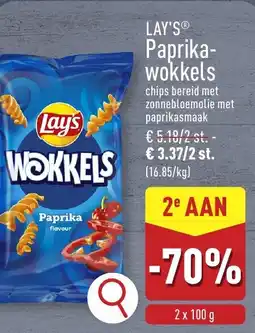 ALDI Lay's paprika wokkels aanbieding