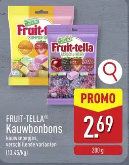 ALDI Fruit-tellaⓡ Kauwbonbons aanbieding