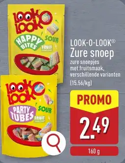 ALDI Look-o-lookⓡ zure snoep aanbieding