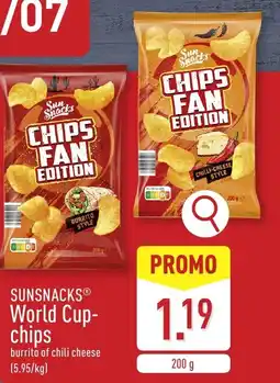 ALDI Sunsnacks® World Cup- chips aanbieding