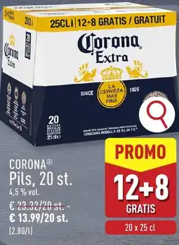 ALDI Coronaⓡ pils, 20 st. aanbieding