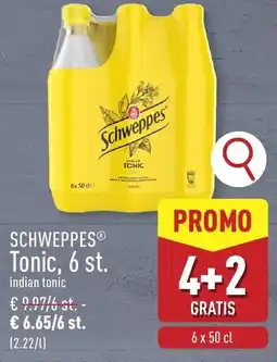 ALDI Schweppes® tonic, 6 st. aanbieding