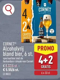 ALDI Cornet Aldiolvrij blond bier, 6 st. aanbieding