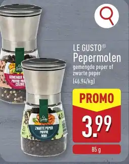 ALDI Le gustoⓡ pepermolen aanbieding