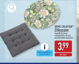 ALDI Home creationⓡ zitkussen aanbieding