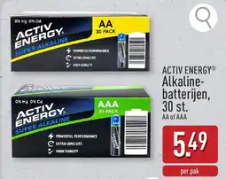 ALDI Activ energyⓡ alkalinebatterijen, 30 st. aanbieding