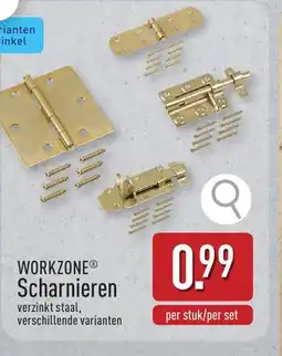 ALDI Workzone® scharnieren aanbieding