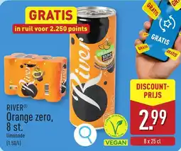 ALDI River® orange zero, 8 st. aanbieding