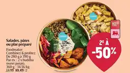AD Delhaize Salades, pâtes ou plat préparé aanbieding