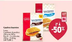 AD Delhaize Gaufres fourrées aanbieding