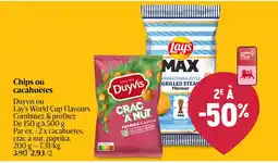 AD Delhaize Chips ou cacahuètes aanbieding
