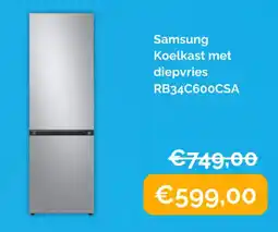 Krëfel Samsung koelkast met diepvries rb34c600csa aanbieding