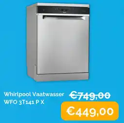 Krëfel Whirlpool vaatwasser wfo 3t141 px aanbieding