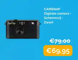Krëfel Camsnap digitale camera - schermvrij - zwart aanbieding