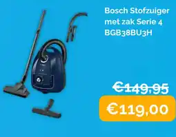Krëfel Bosch stofzuiger met zak serie 4 bgb38bu3h aanbieding