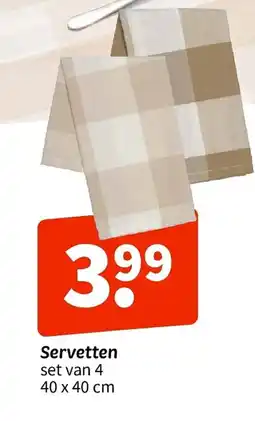 Wibra Servetten aanbieding
