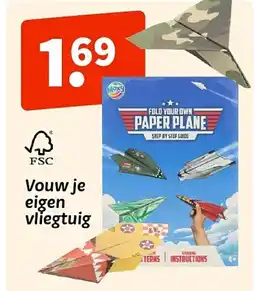 Wibra Vouw je eigen vliegtuig aanbieding
