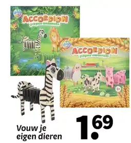 Wibra Vouw je eigen dieren aanbieding
