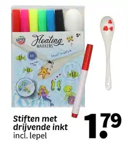 Wibra Stiften met drijvende inkt aanbieding