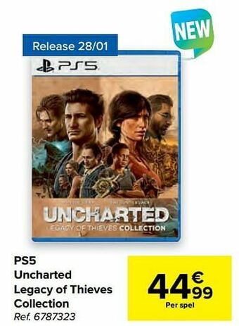 Carrefour Ps5 uncharted legacy of thieves collection aanbieding