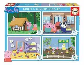 Educa Borras meegroeipuzzel 4-in-1 Peppa Pig