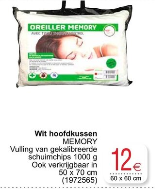 Cora Wit hoofdkussen aanbieding